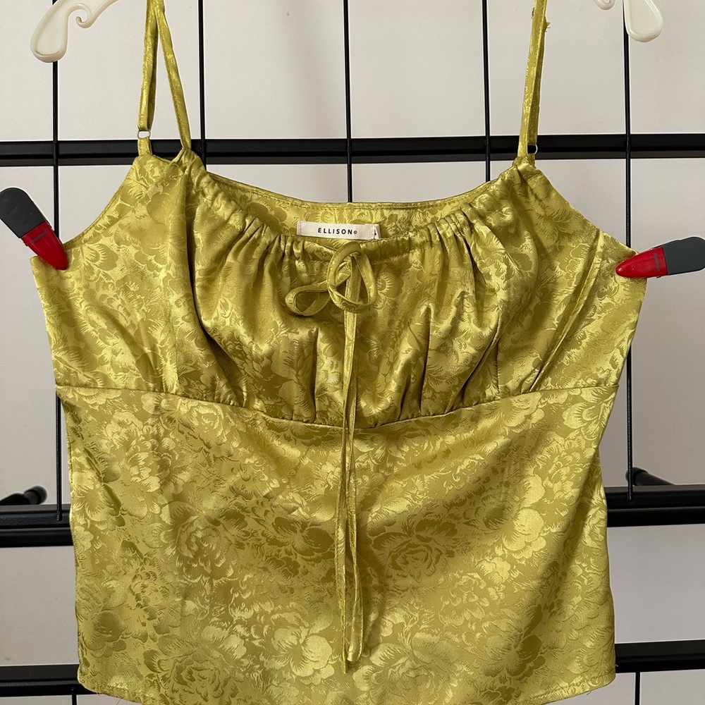 Ellison Women's Satin Gold Camisole